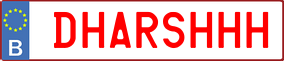 Truck License Plate